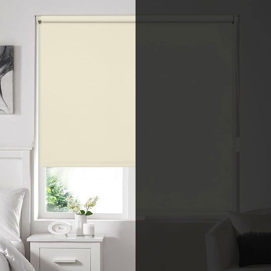Eurohome Ρόλερ Σκίασης Ολικής Συσκότισης Μπεζ Π50xΥ160εκ.