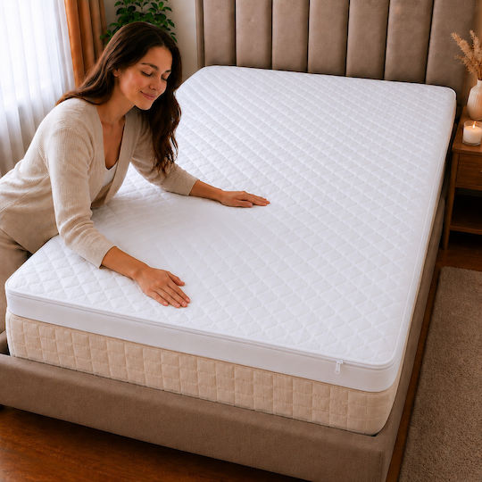 Kotonia Home Topper Saltele King Size Spumă De Memorie Cu Husa Detasabila 180x200x4cm