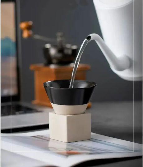 Ceașcă Espresso Ceramică Neagră 120ml