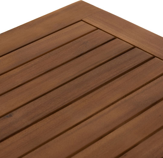 Outdoor Dining Set Textilene 5 Pieces Natural