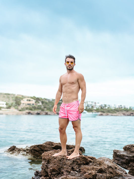 Herren Bademode Kurze Hosen Rosa