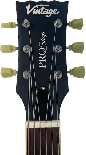 Vintage V100pu0011 Proshop Einzigartige Elektrische Gitarre Leicht Abgenutzt Magenta