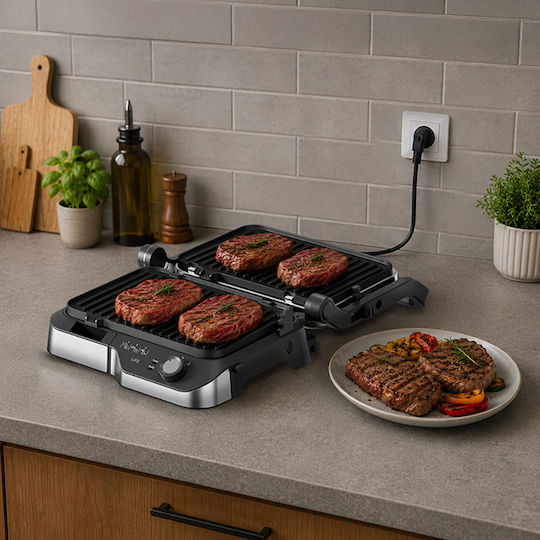 Life Sirloin Sandwich Maker with Non-Stick Removable Plates for 2 Toasts 2180W Black