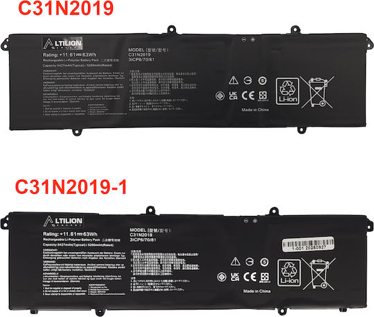 Altilion Energy Μπαταρία C31N2019 Type B, Συμβατή με Asus
