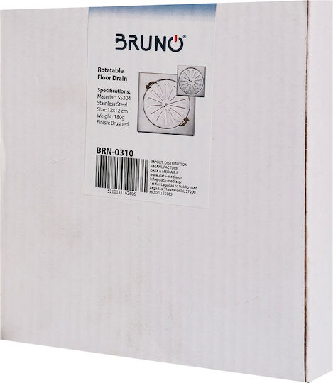 Bruno Rostfreies Bodenablauf mit Größe 12x12cm