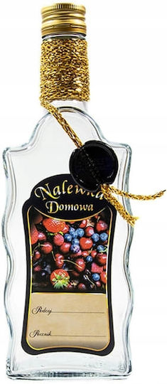 Декорирана бутилка с вълнообразен мотив 500ml Premium Home Liqueur