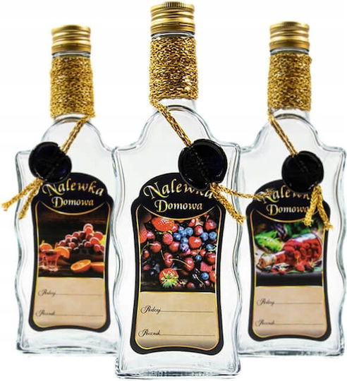 Декорирана бутилка с вълнообразен мотив 500ml Premium Home Liqueur