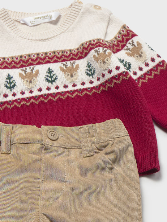 Kids Set with Pants Winter 2 Pieces Red