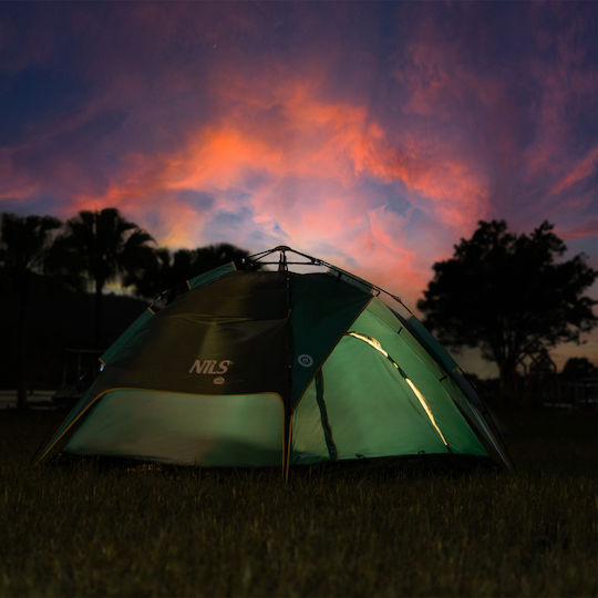 Shadow 2 Automatic Camping Tent Igloo Green with Double Cloth 4 Seasons for 2 People 210x240x135cm