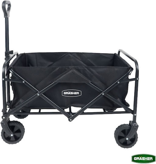 Zusammenklappbarer Gartenkarren Metallischer Vier-Rad 80lt