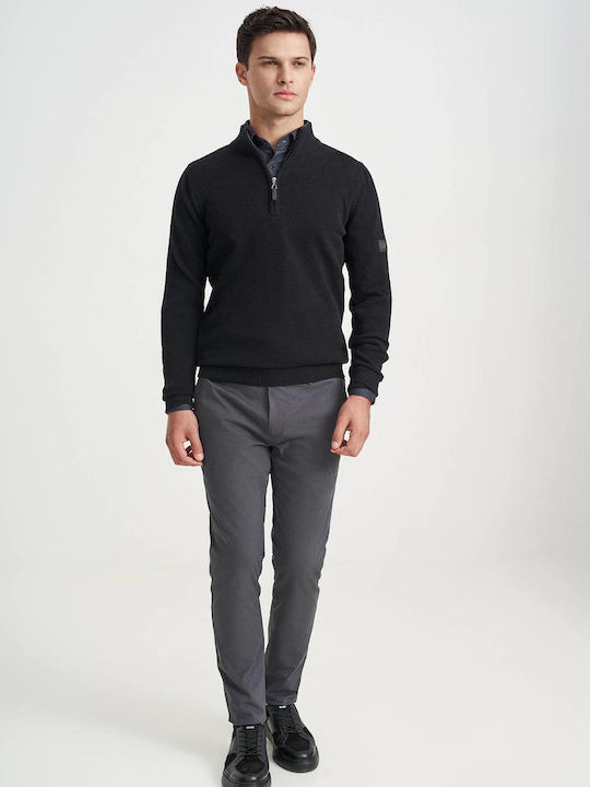Long Sleeve Black Blouse