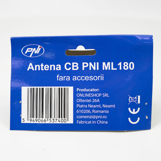 Pni Ml180 Autoantenne Cb Dach 194cm 26-30mhz 1000w Mit Gewinde Ø16mm Ohne Kabel