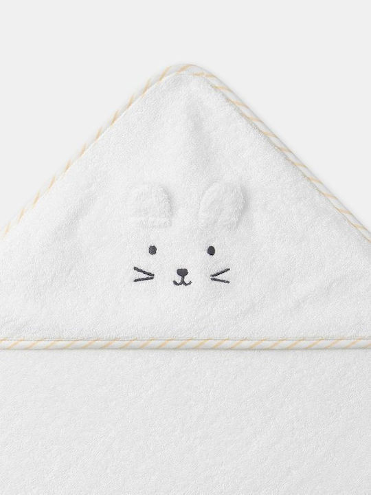 Sergent Major Baby Bath Towel Bathrobe Hooded Ecru