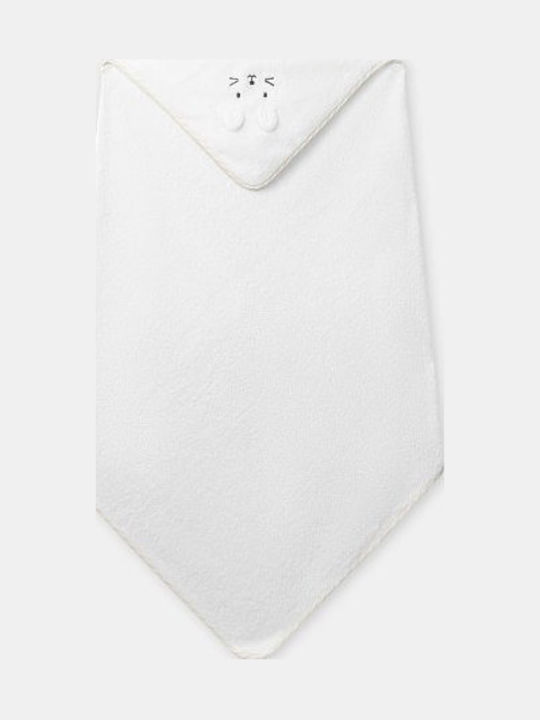 Sergent Major Baby Bath Towel Bathrobe Hooded Ecru