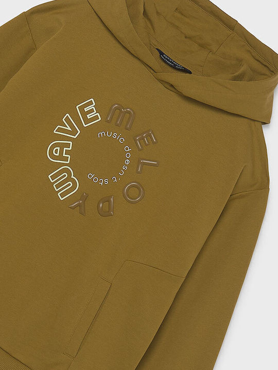 Kinder-Sweatshirt mit Kapuze Melone