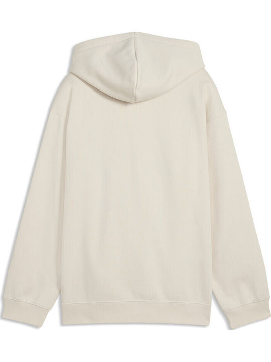 Hanorac pentru copii cu glugă ecru Hoodie Fl