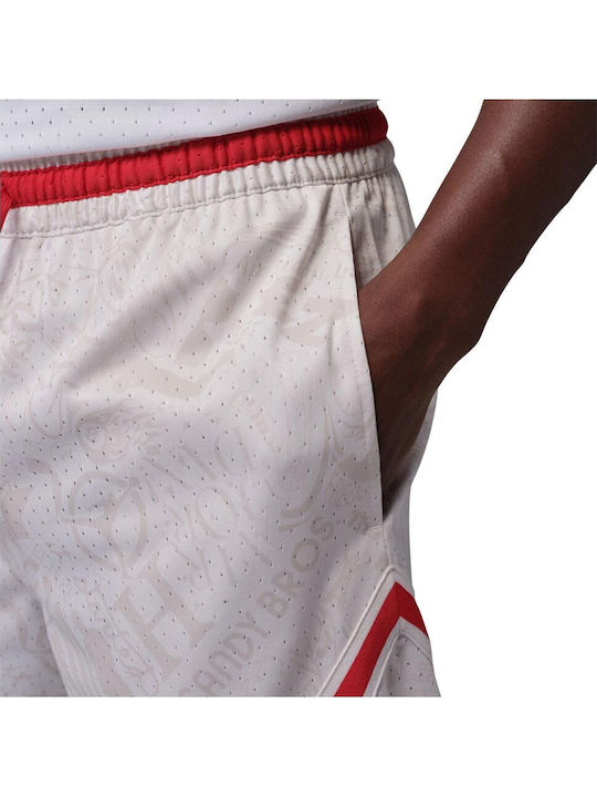 Diamond Αθλητική Ανδρική Βερμούδα Dri-Fit Λευκή