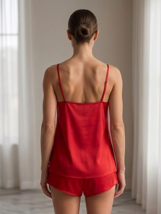 Jumelles Sommer Babydoll Rot