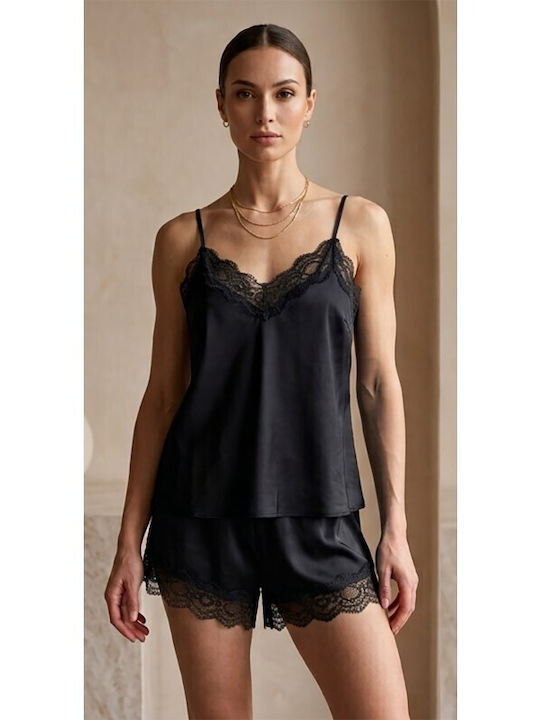 Jumelles Καλοκαιρινό Babydoll Μαυρο