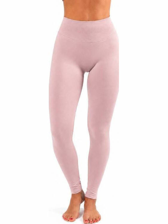 Training Women's Leggings High Waist & Push Up Pink Pale