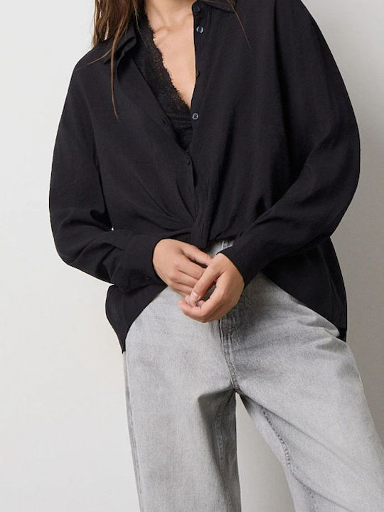 Long Sleeve Women's Shirt Black
