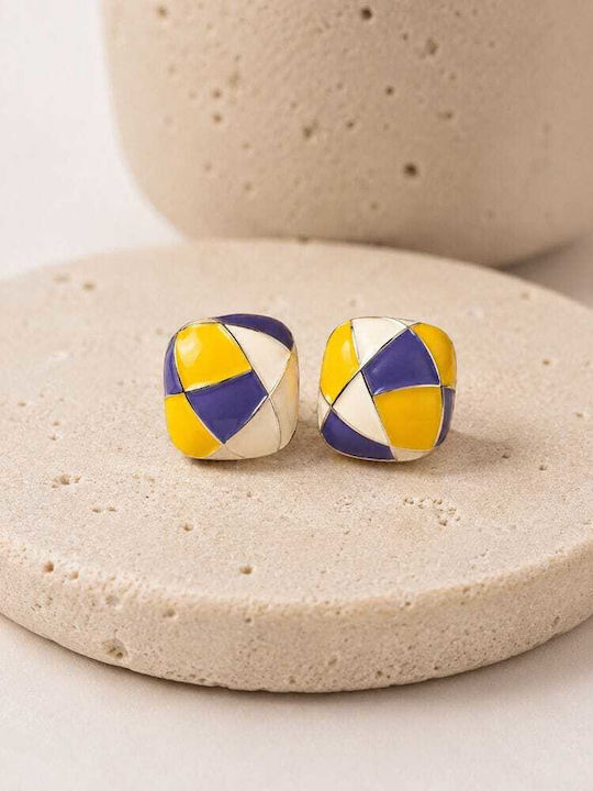 Liva Fashion Purple Stud Earrings