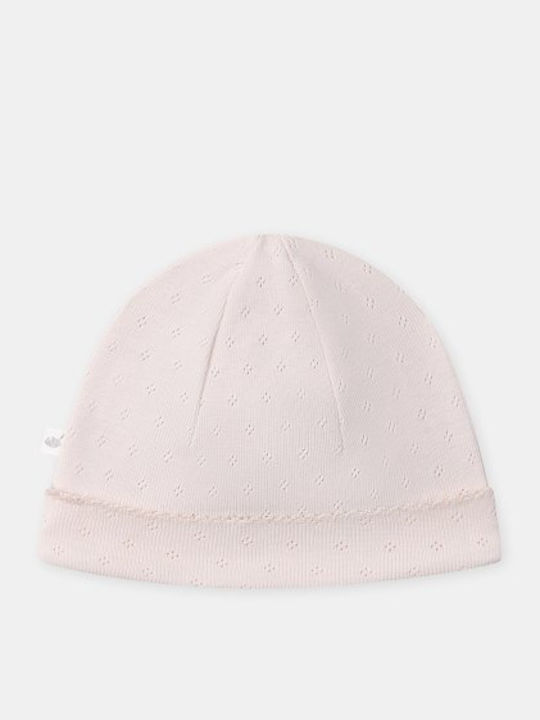 Set Kids Knitted Beige Beanie for Newborn