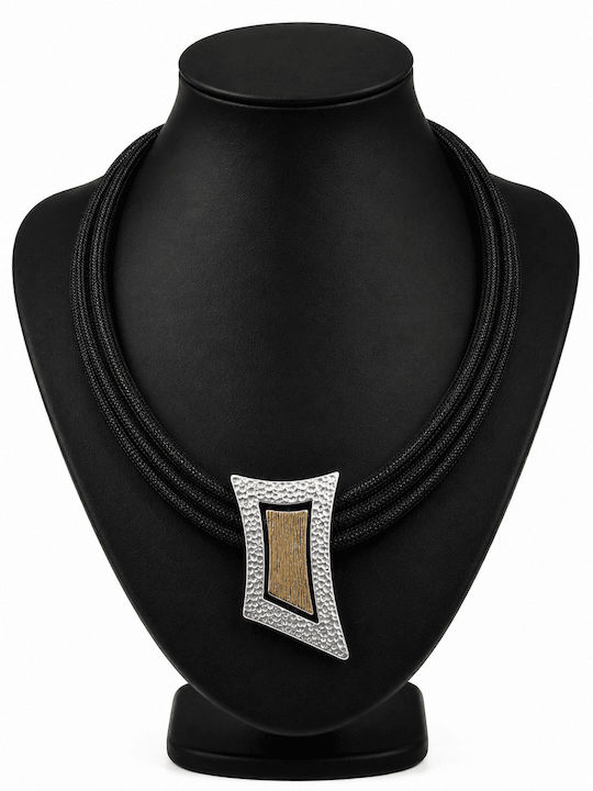 Liva Fashion Geometric Black Necklace