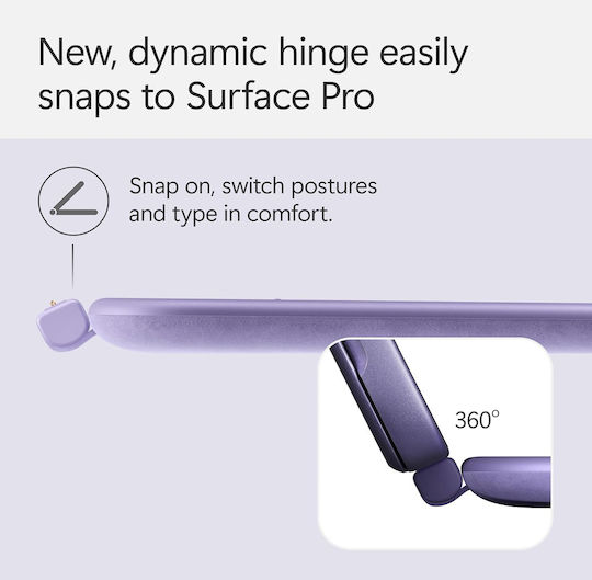 Microsoft Surface Pro Keyboard Cover Tastatură cu touchpad pentru tabletă Engleză SUA Violet
