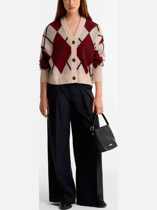 Women's Knitted Cardigan with Buttons Multi