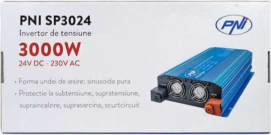 PNI Invertor Auto 3000W pentru Conversie 24V DC în 230V AC