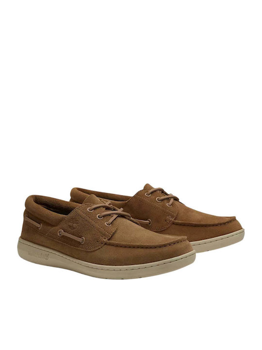 Damen Mokassins aus Leder in Beige Farbe