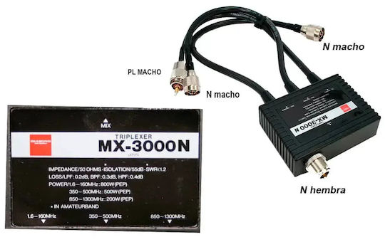 Diamond Antenna Mx3000n 1.6 1300mhz Triplexer