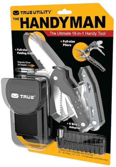 True Utility Multitool 13 Werkzeuge in Scheide