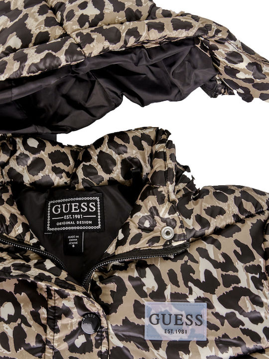Kids Quilted Hooded Short Multicolour Jacket