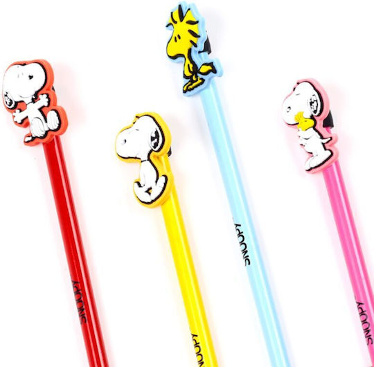 Puckator Pencil Peanuts Pencil Pvc Topper Snoopy & Woodstock Red