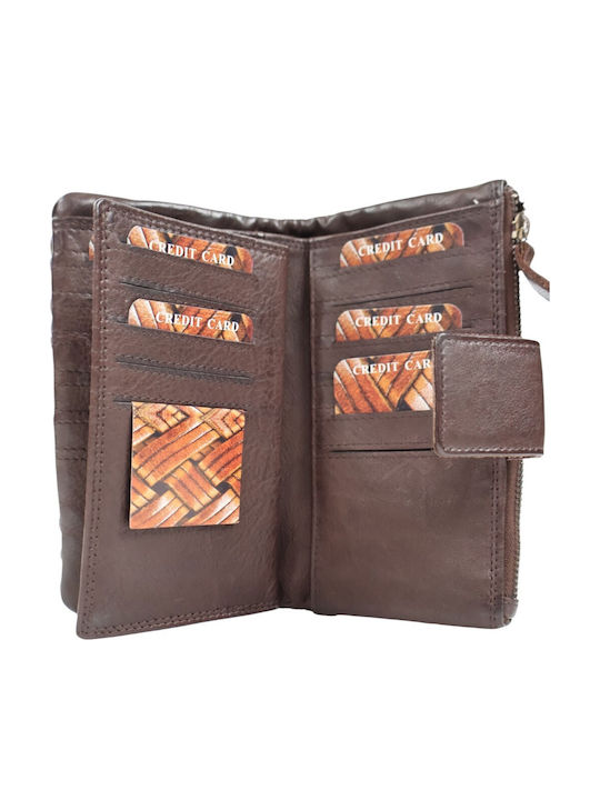 Leather Women's Wallet Brown