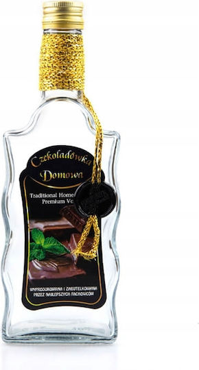 Decorated Bottle Wave 500ml Homemade Chocolate