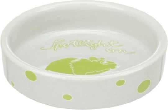 Trixie Keramische Schale Für Meerschweinchen Hase Weiß Design 250ml 11cm