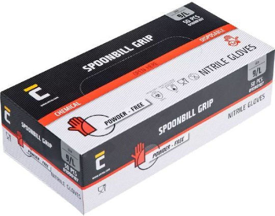 Cerva Nitrile Gloves Powder Free in Orange Colour 50 Pieces
