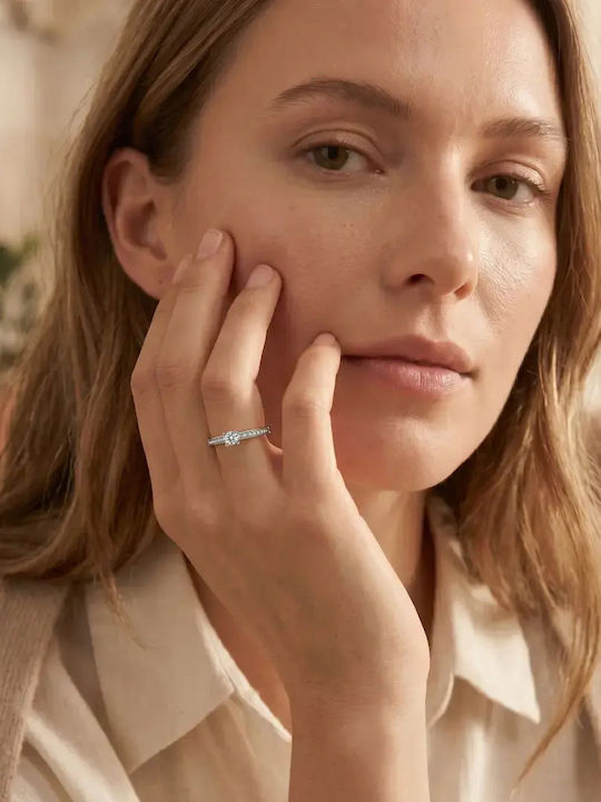 Diamond Jools Einzelner Steine Ringe aus Weißgold 18K mit Diamant