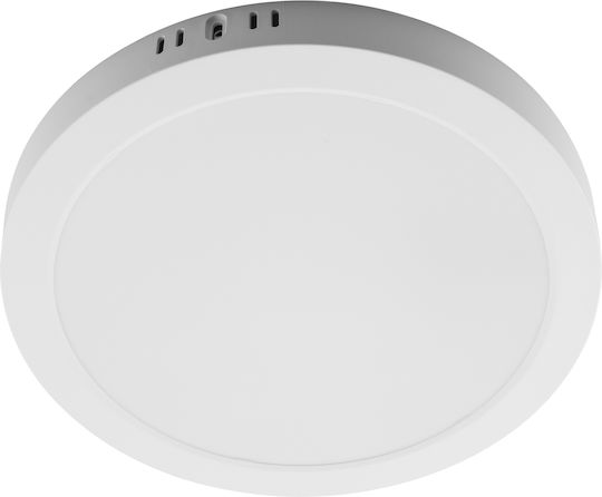 Таванно Стенно Осветително Тяло Led 24w Кръгло 4000k Glow Бяло Lumiled