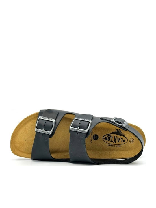 Leder Herrensandalen Apure Negro
