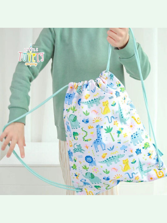 A Little Lovely Company Kids Backpack Light Blue 42x32cm