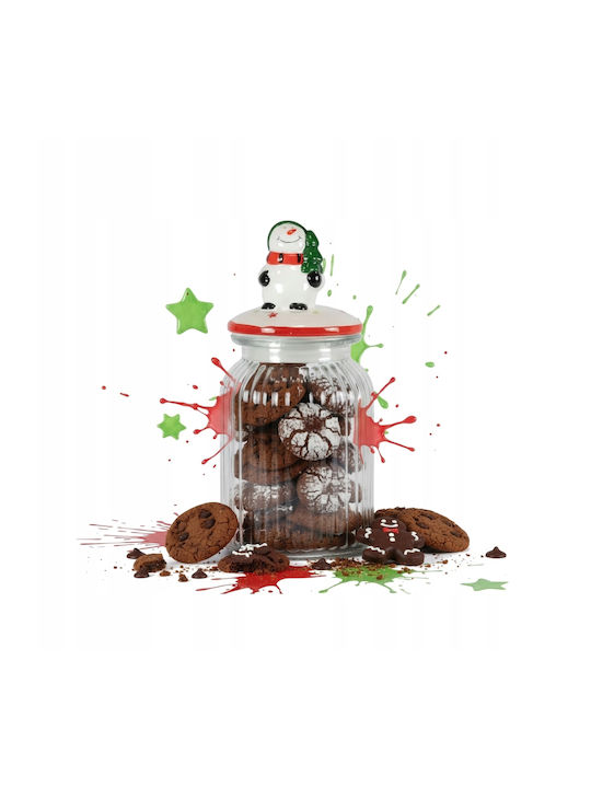 Bimberek Weihnachtliches Tischgeschirr Bimberek Glas Vase Mit Fleckabweisenden Weihnachtsbäumen Breite 11cm 1000ml 3 Stück
