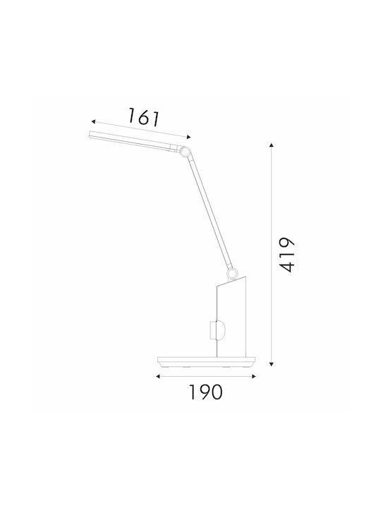 CCT 2700K-4000K-6500K IP20 LED Настолна лампа за бюро в Бял Цвят