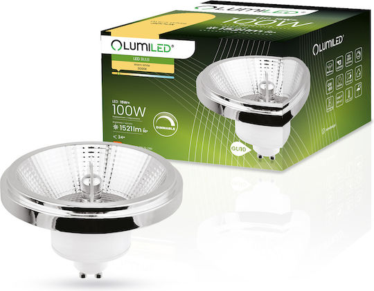 Lumiled Λάμπα LED για Ντουί GU10 Θερμό Λευκό 1521lm Dimmable