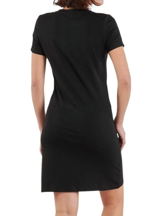Summer Mini T-Shirt Dress Black