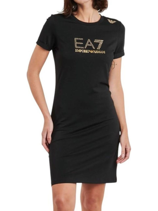 Summer Mini T-Shirt Dress Black