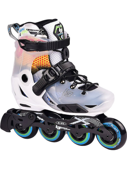 Micro LE Inline Rollers Бял Ενηλίκων/Παιδικά